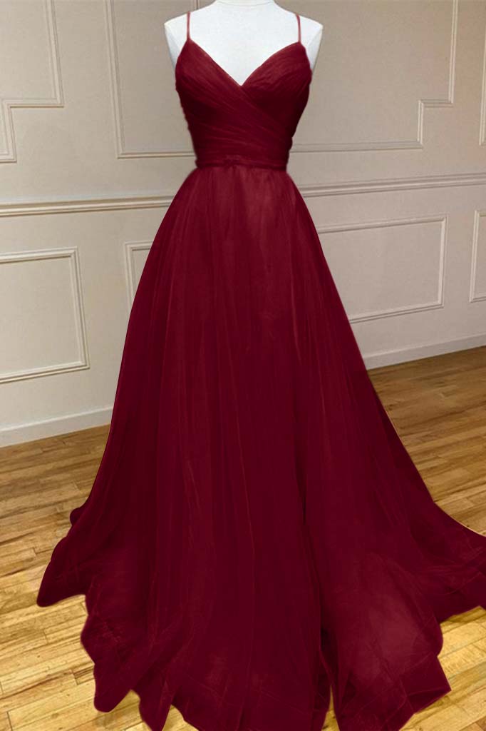 Yellow A Line Prom Dress Sleeveless Halter Neck Formal Dress