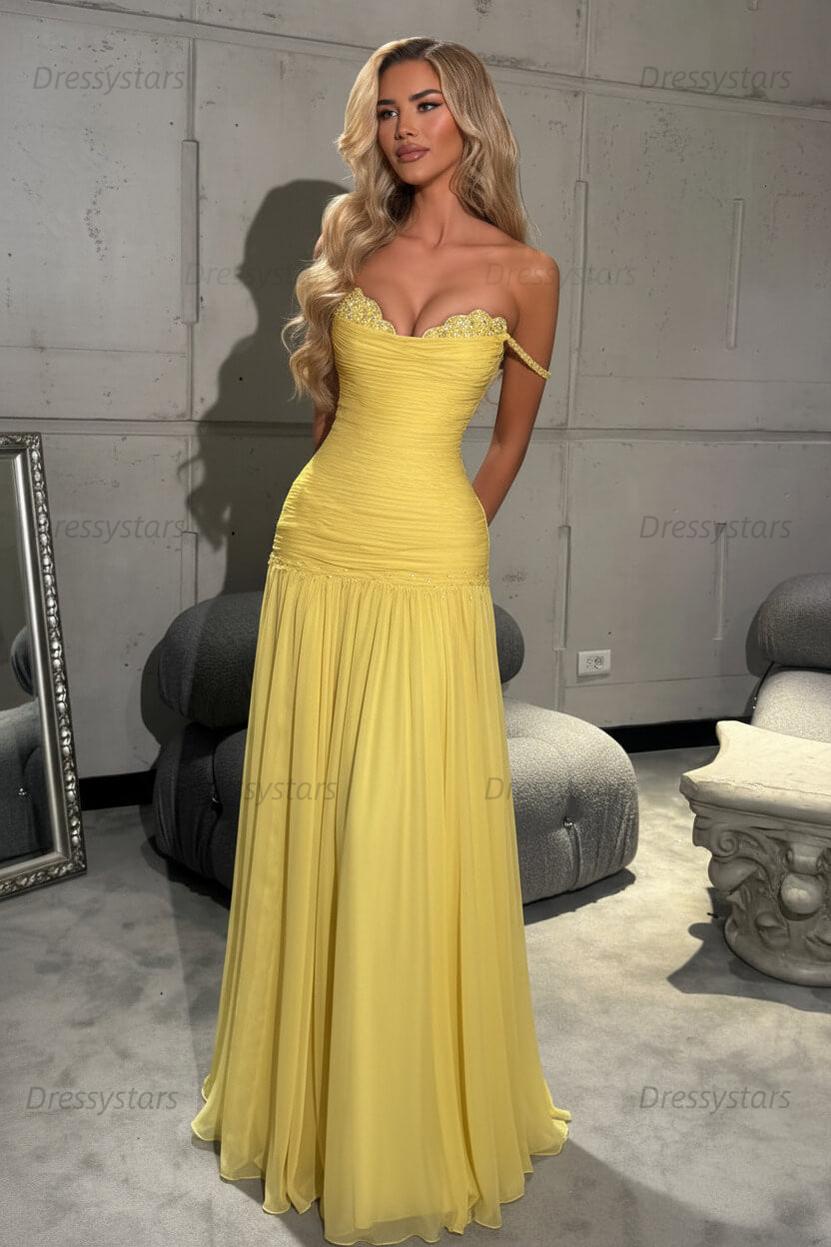 Mint Green Off The Shoulder Prom Dress A Line Formal Evening Gown